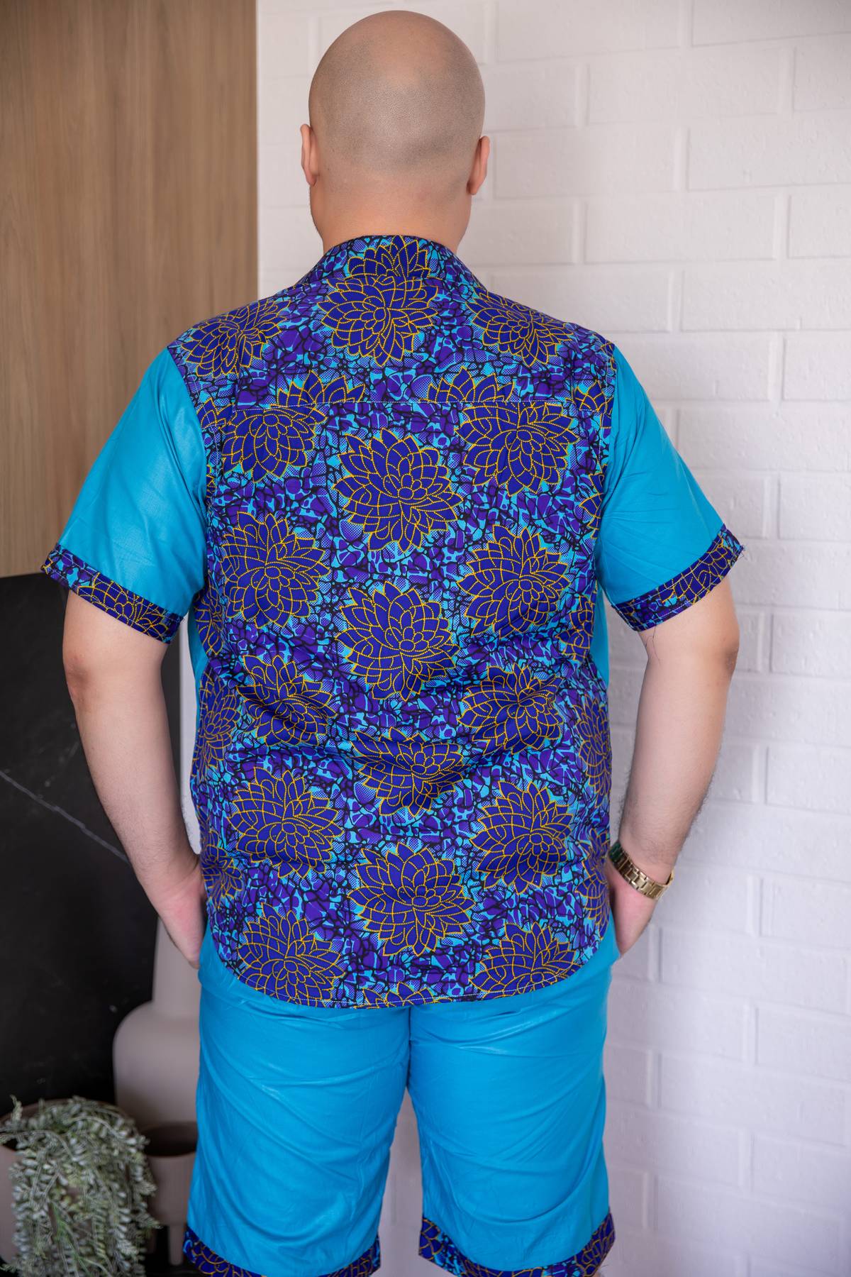 Mens bright colourful spring wedding shirt NZ