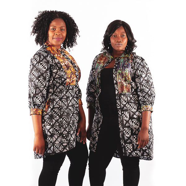 Orente fashions - Kemi Shirt Dress {Brown-Black}. This shirt dress has been designed for tight fit on the waist and loose on the hips. Can be worn buttoned with a pair of tights and heels or cute sandals.