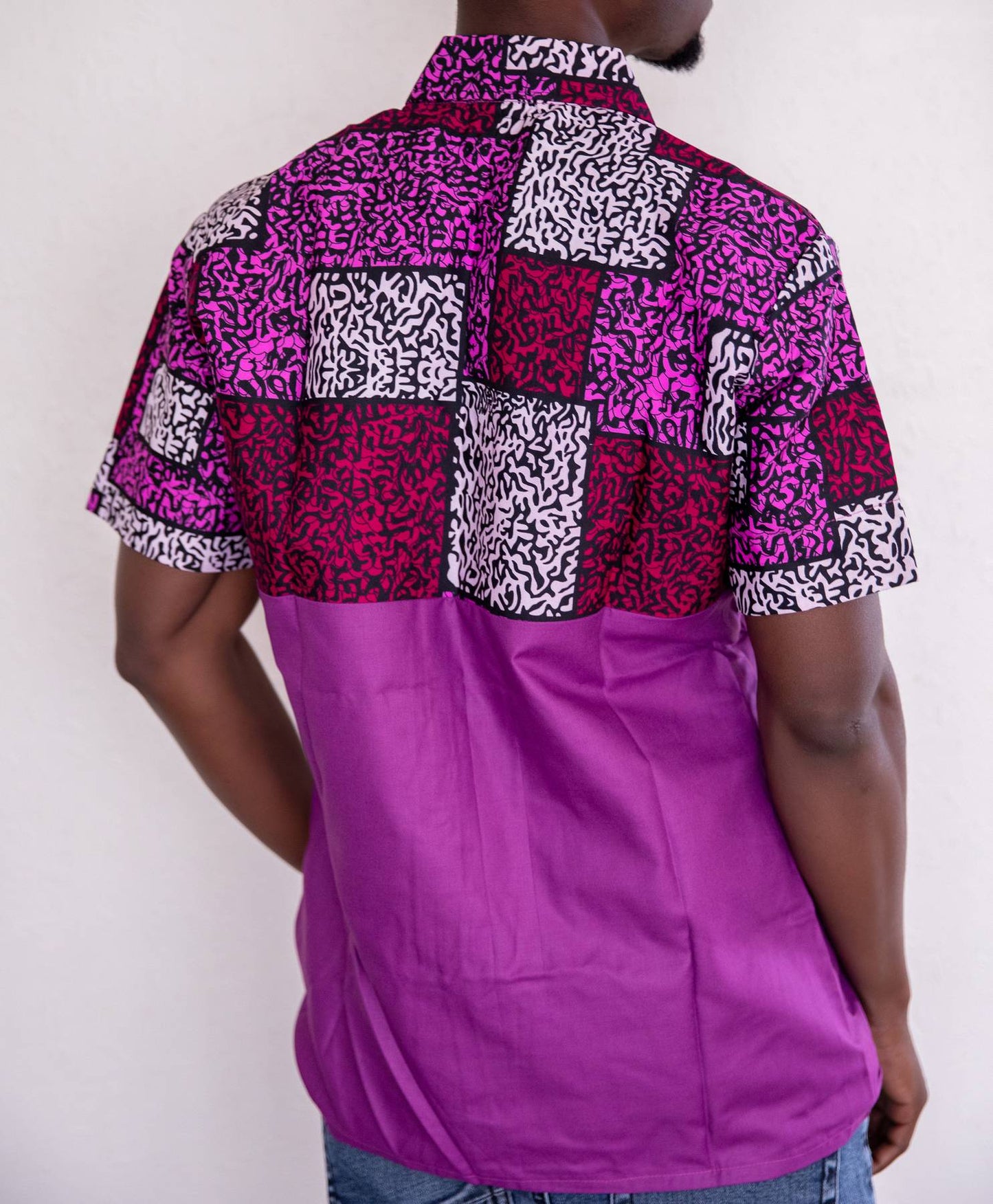 Pink Ankara Men's Shirt - DYLAN