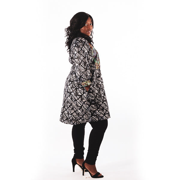 Orente fashions - Kemi Shirt Dress {Green-Black}.This shirt dress has been designed for tight fit on the waist and loose on the hips. Can be worn buttoned with a pair of tights and heels or cute sandals. 